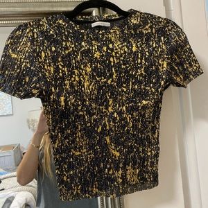 ZARA Cool short sleeve top, a little bit cropped.